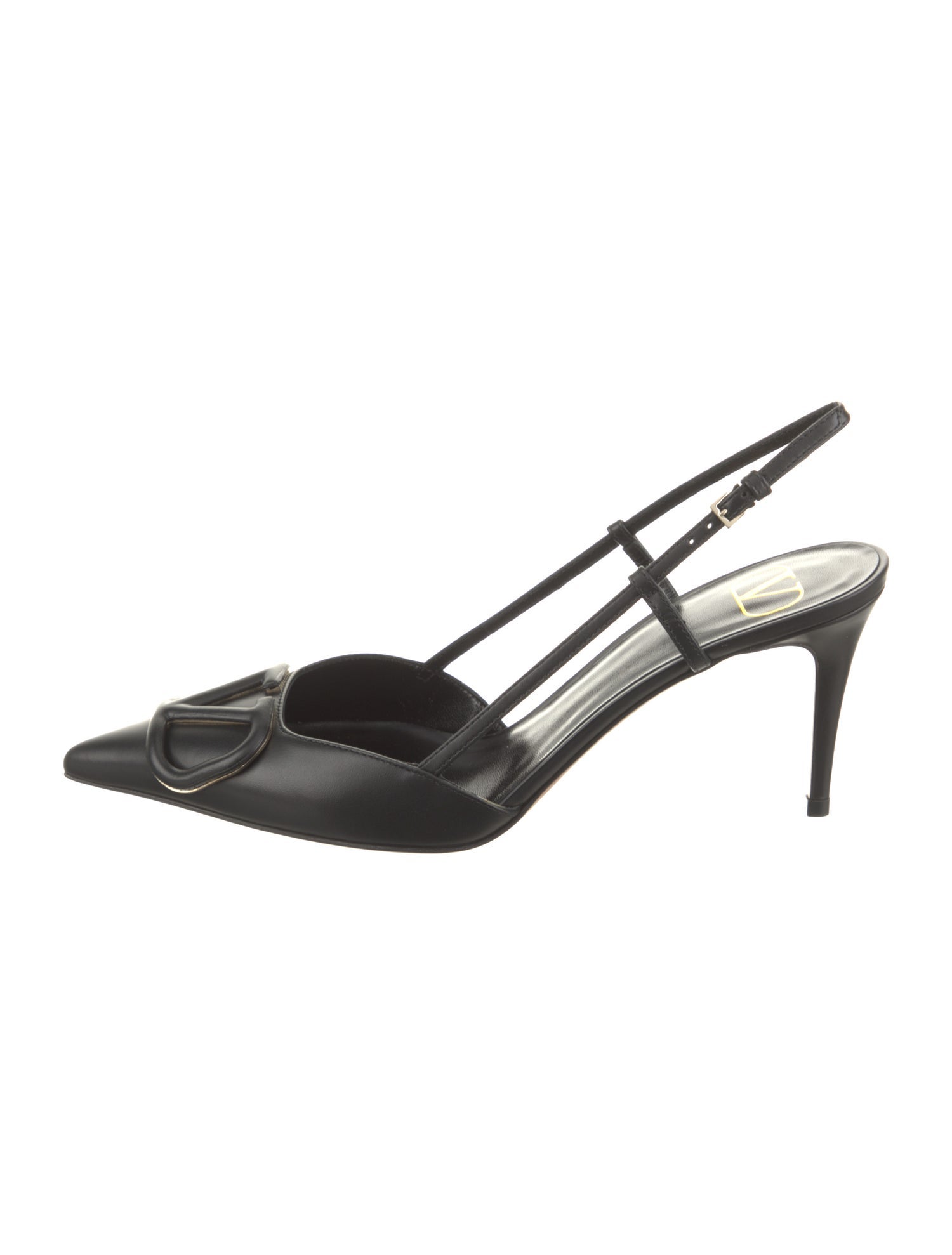 Valentino Leather Slingback Pumps w/ Tags