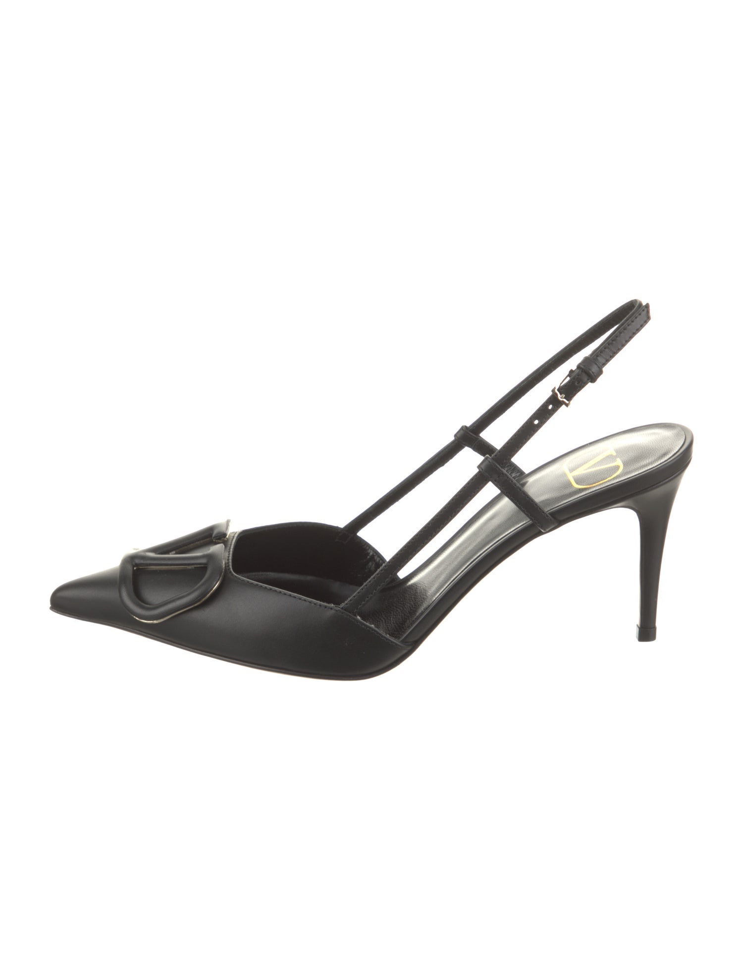 Valentino Leather Slingback Pumps w/ Tags
