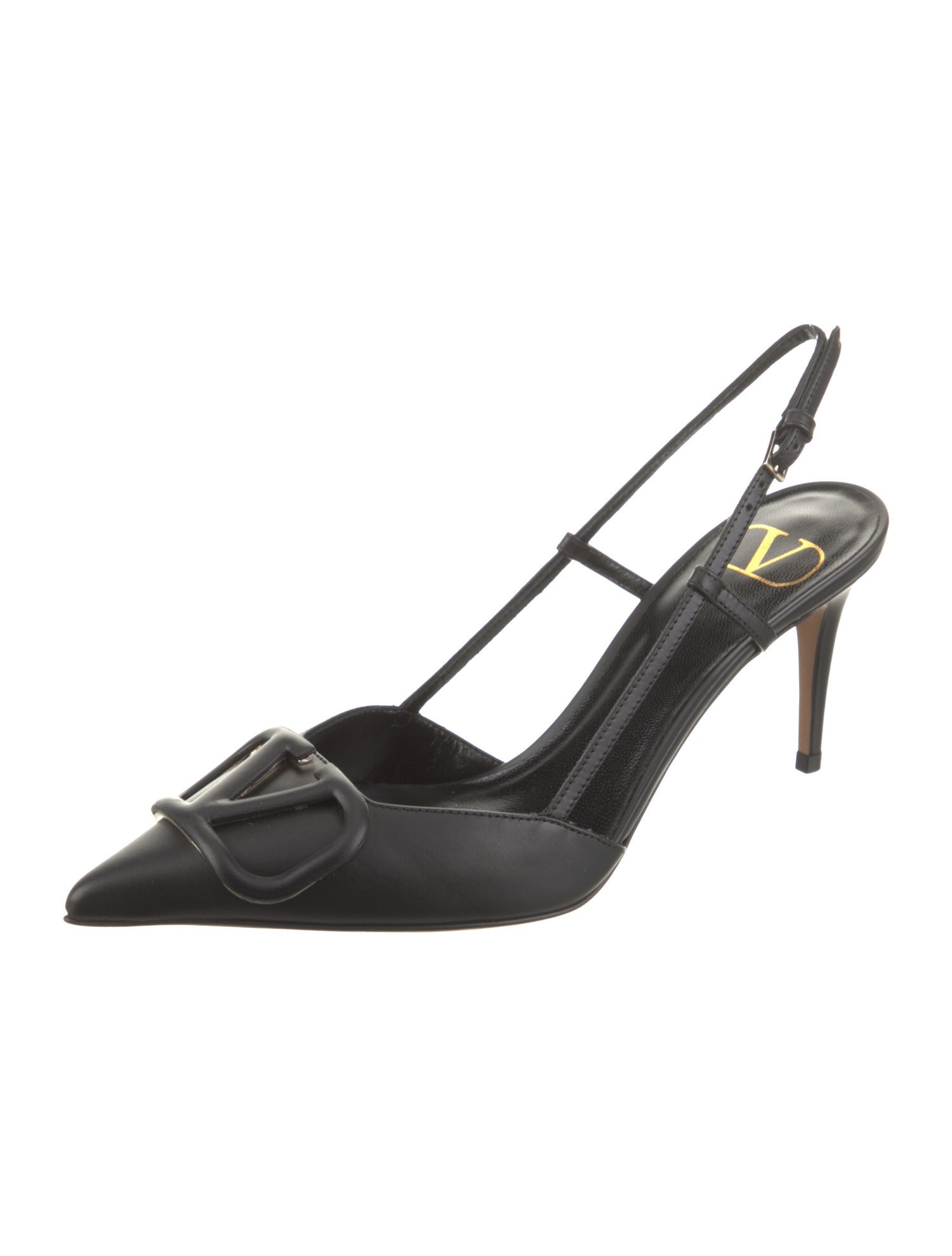 Valentino Leather Slingback Pumps w/ Tags