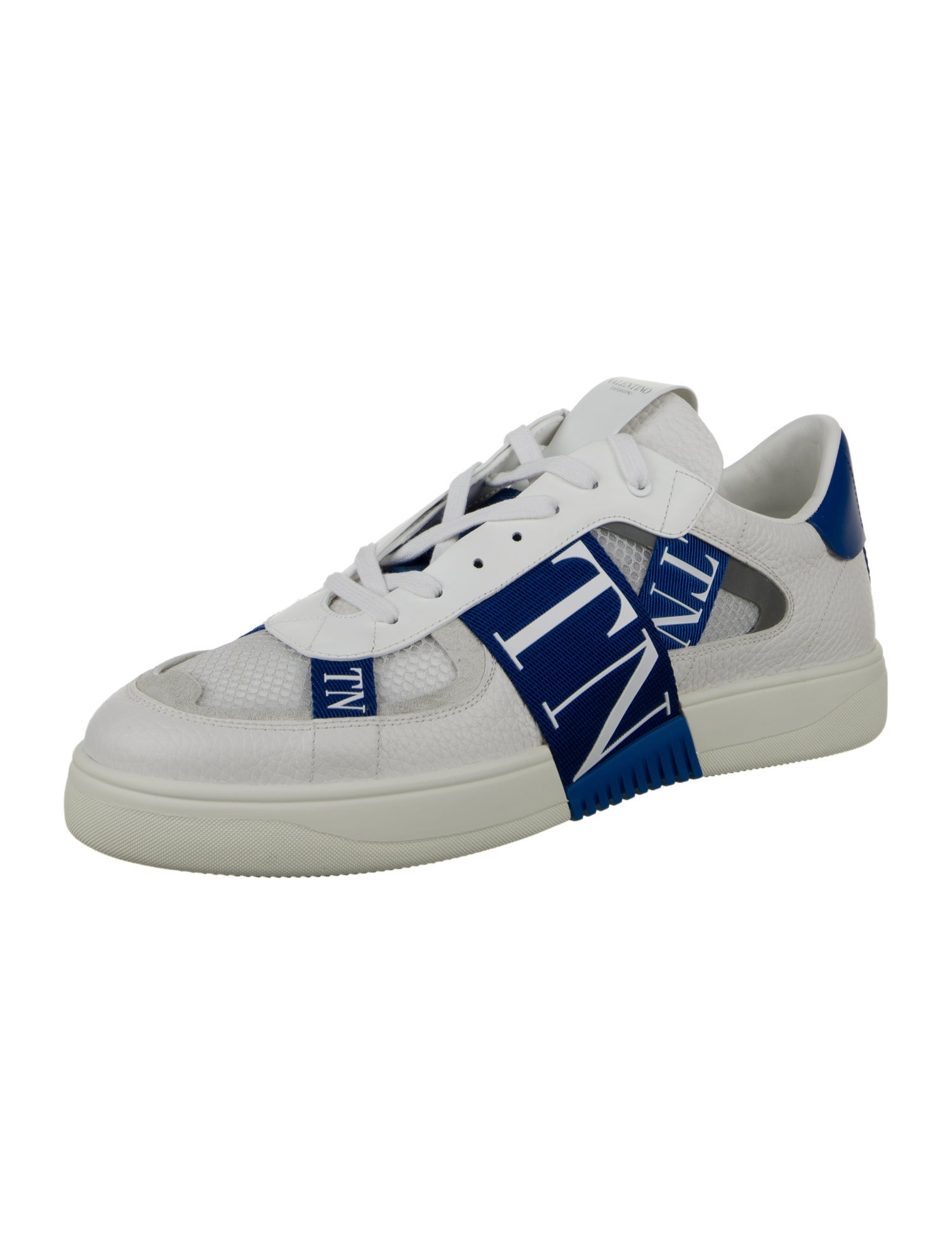 Valentino Leather Printed Sneakers w/ Tags