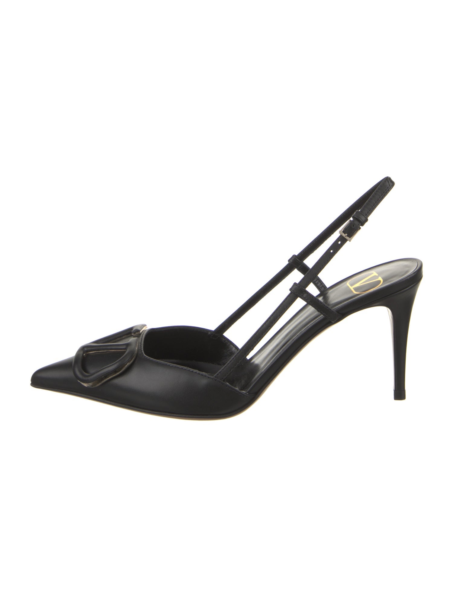 Valentino Leather Slingback Pumps w/ Tags