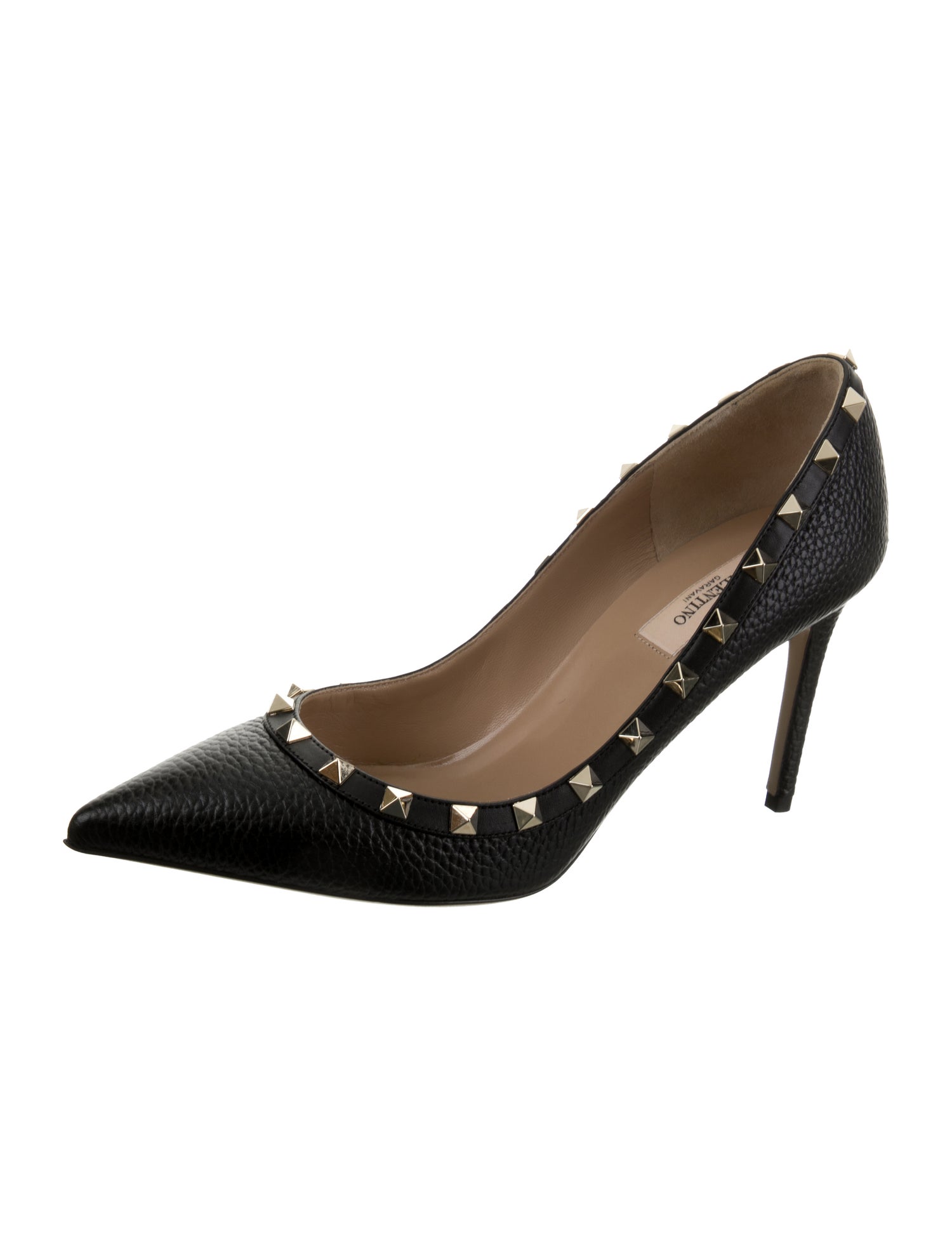 Valentino Rockstud Accents Leather Pumps w/ Tags