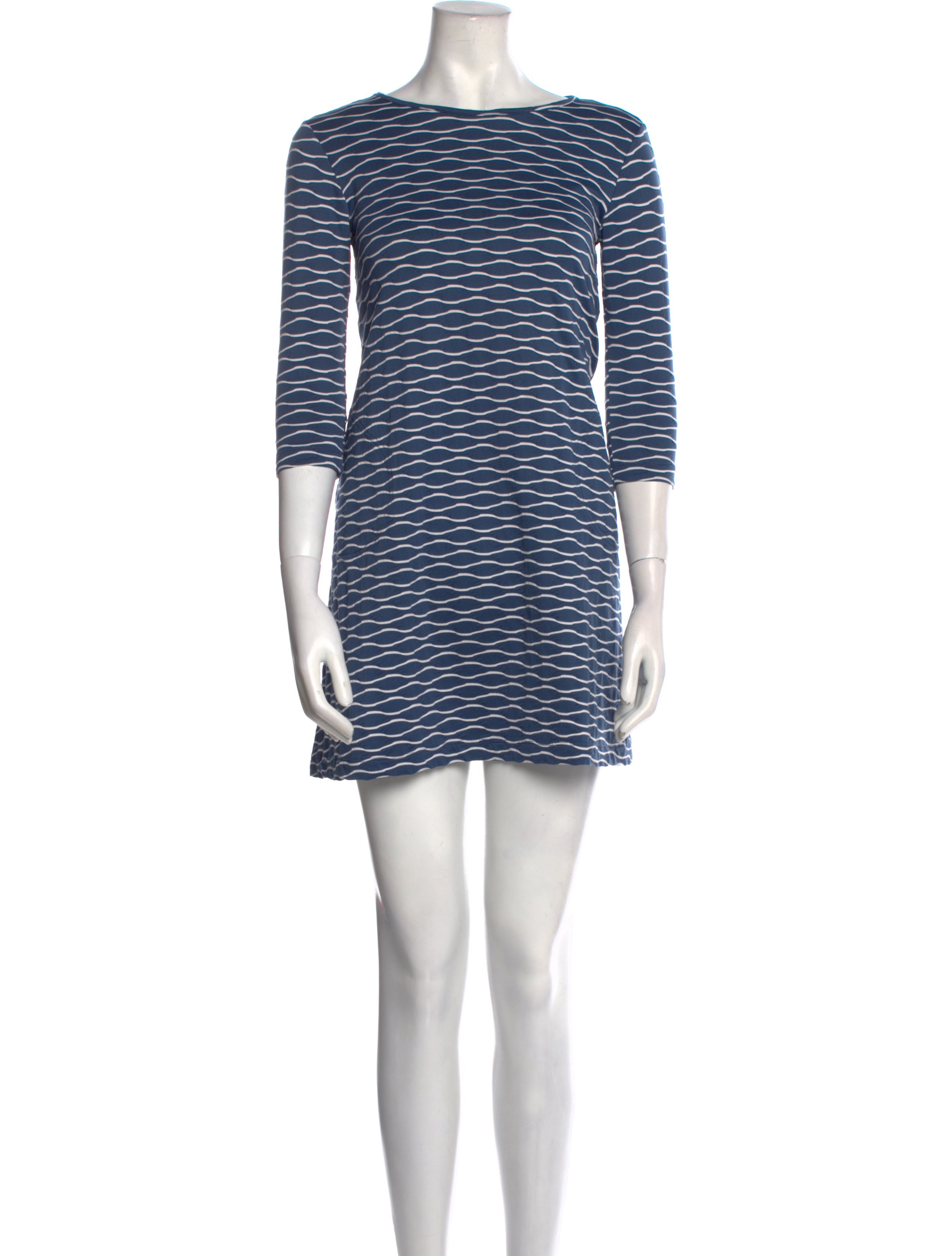 Via Veneto Striped Mini Dress