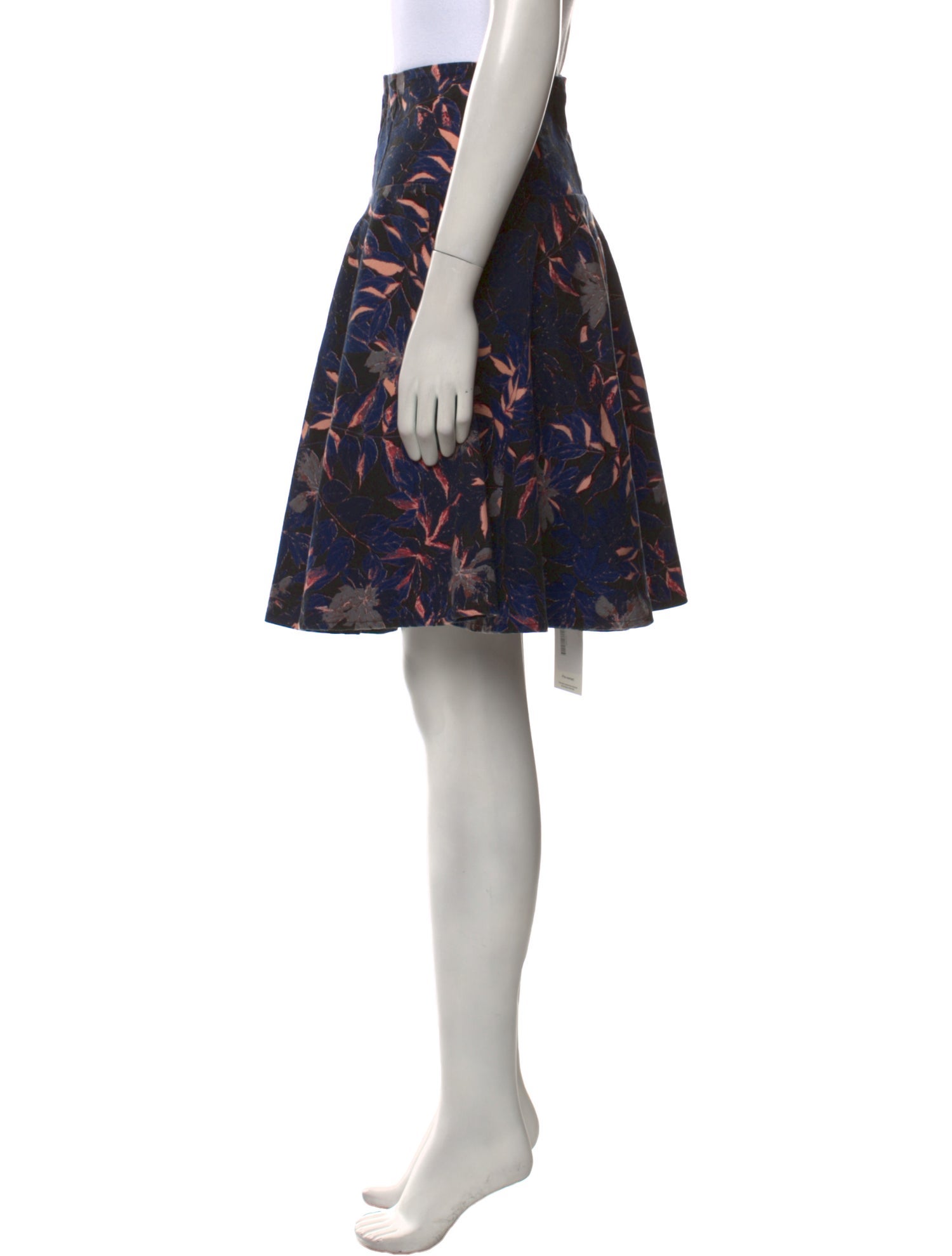 Via Veneto Floral Print Knee-Length Skirt