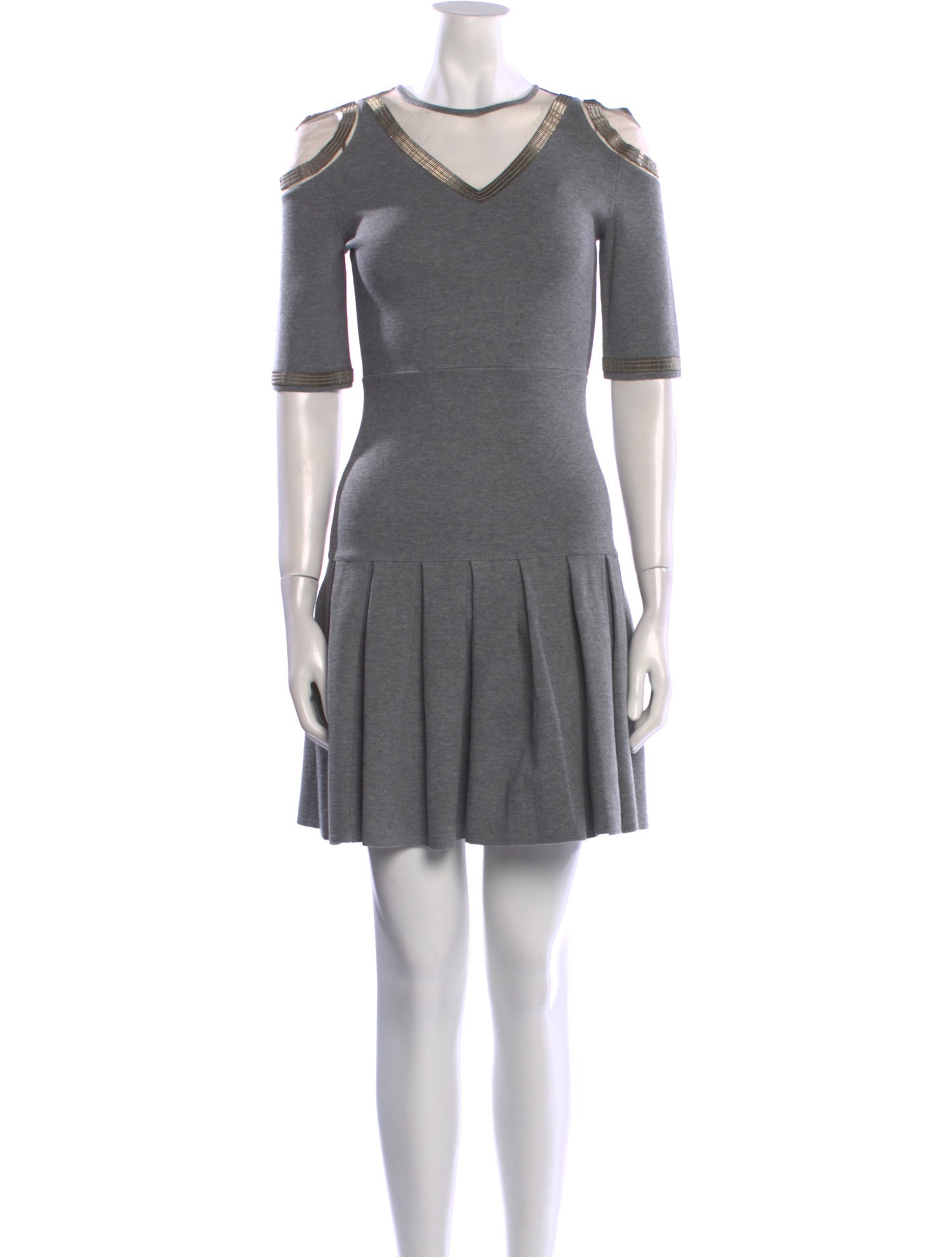 Vicedomini Crew Neck Mini Dress