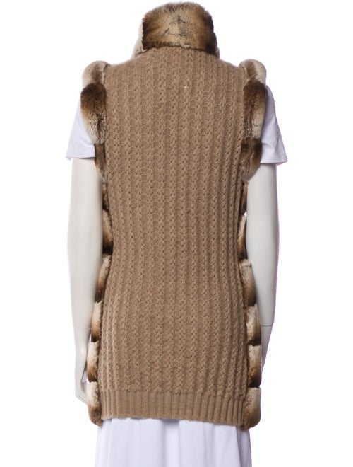 Vicedomini Striped Fur Jacket