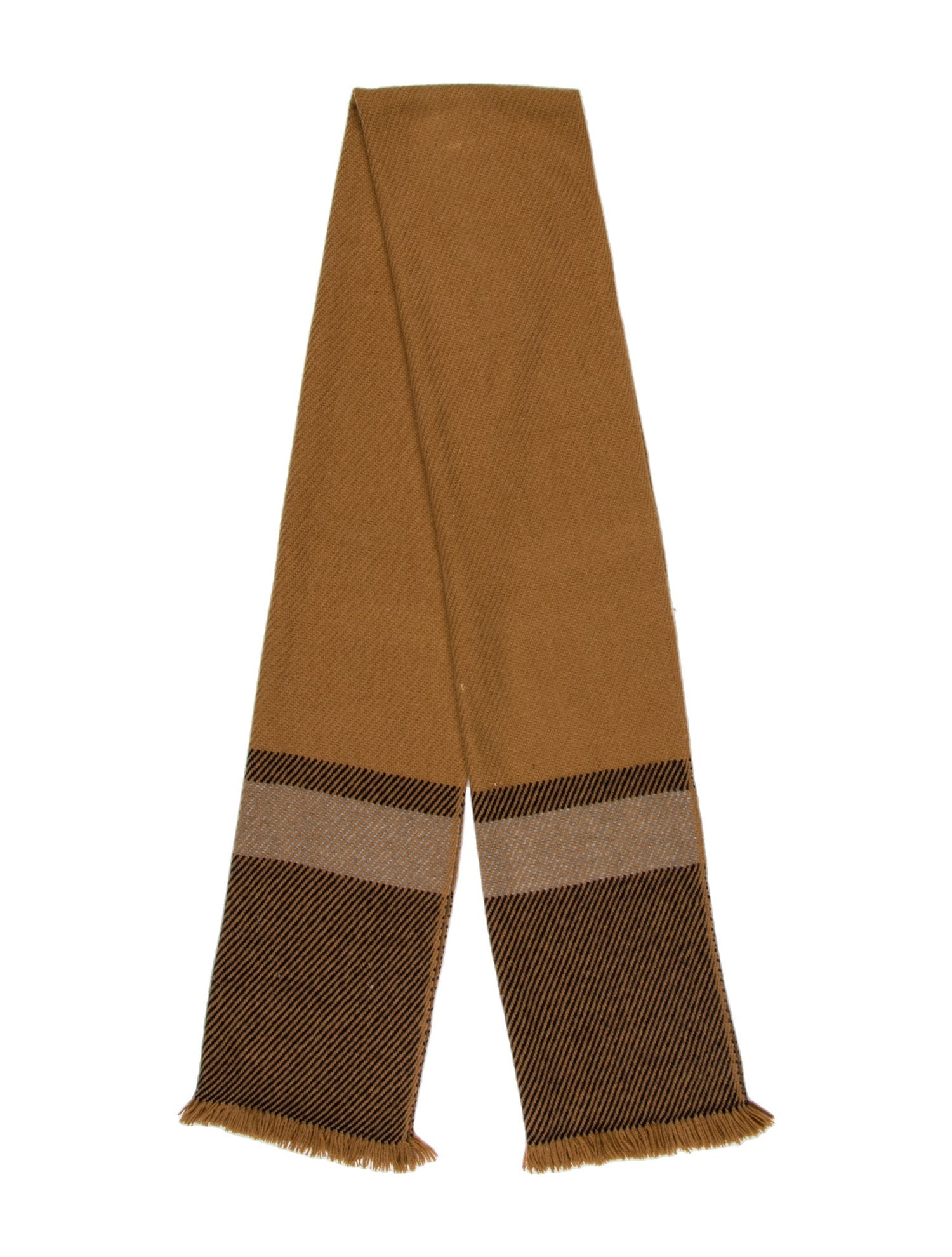 Vicuna Cashmere Colorblock Pattern Scarf