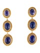 Victor Velyan 1.10ctw Diamond & Tanzanite Convertible Drop Earrings