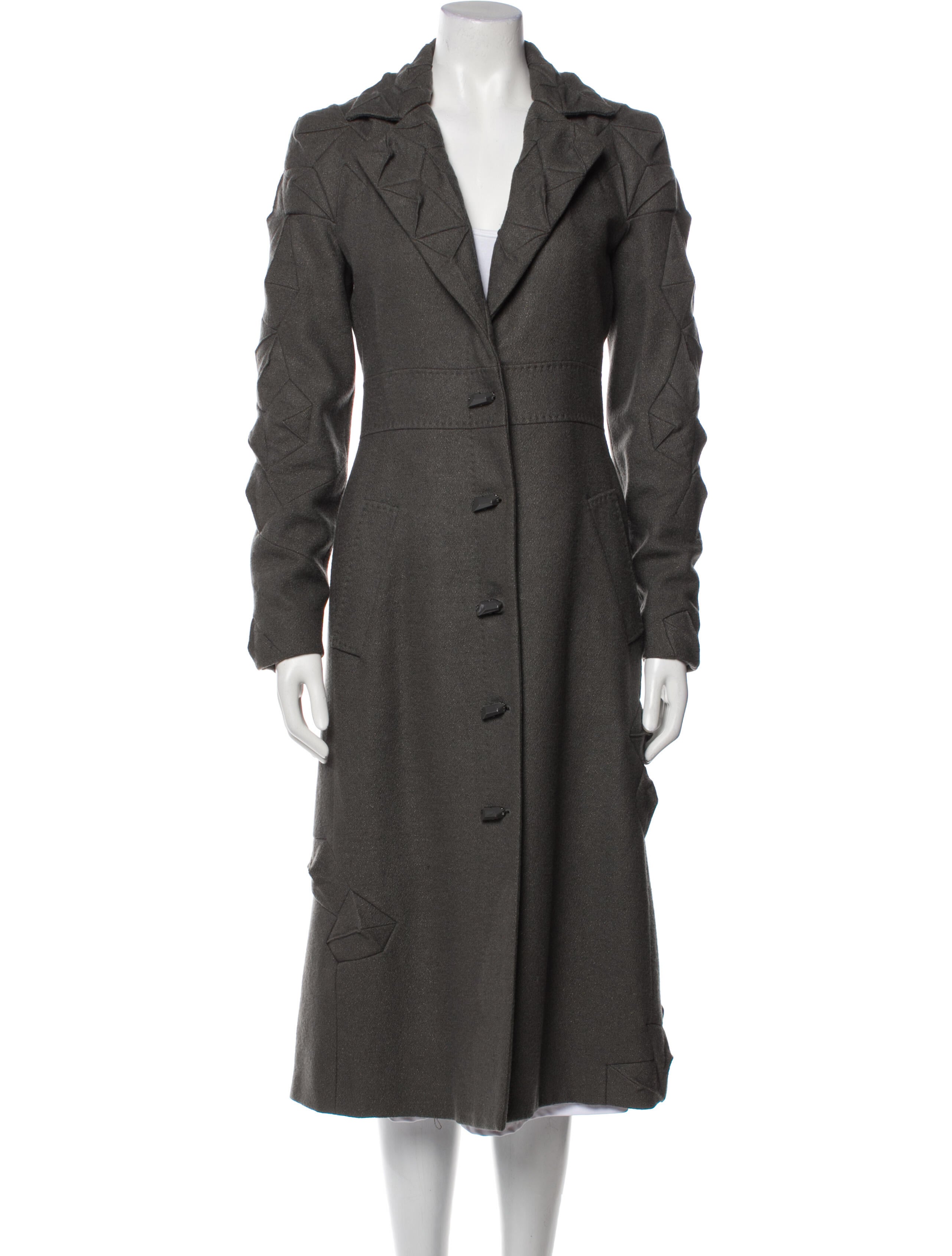 Viktor & Rolf Trench Coat Grey Coats, Clothing VIK24730 The RealReal