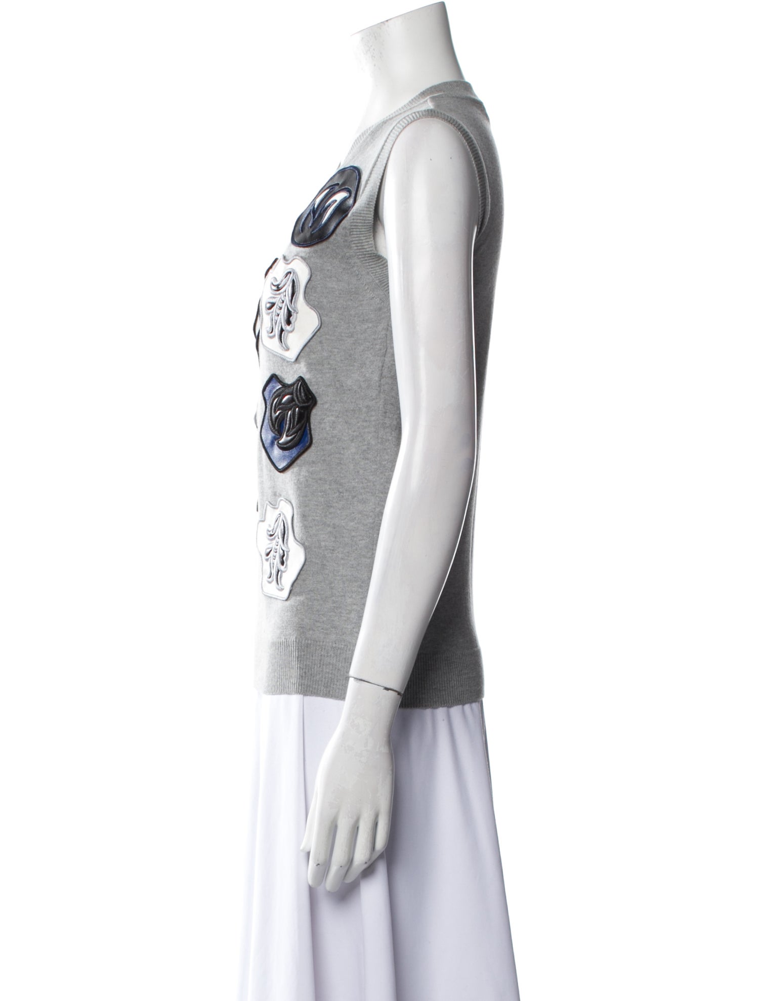 Viktor & Rolf Graphic Print V-Neck Top