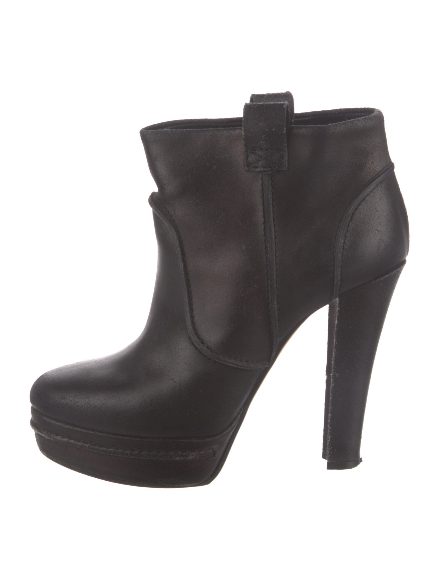 Viktor & Rolf Leather Rain Boots