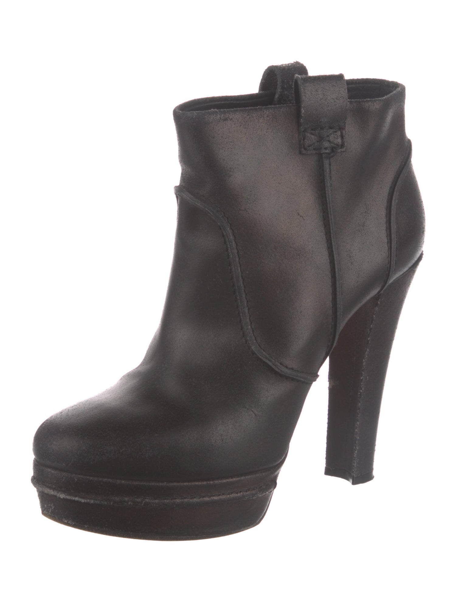 Viktor & Rolf Leather Rain Boots