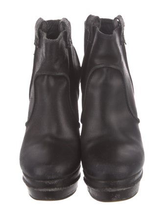 Viktor & Rolf Leather Rain Boots