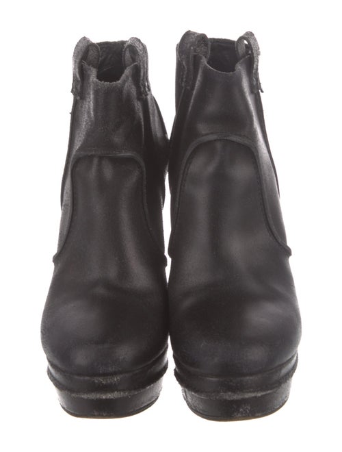 Viktor & Rolf Leather Rain Boots