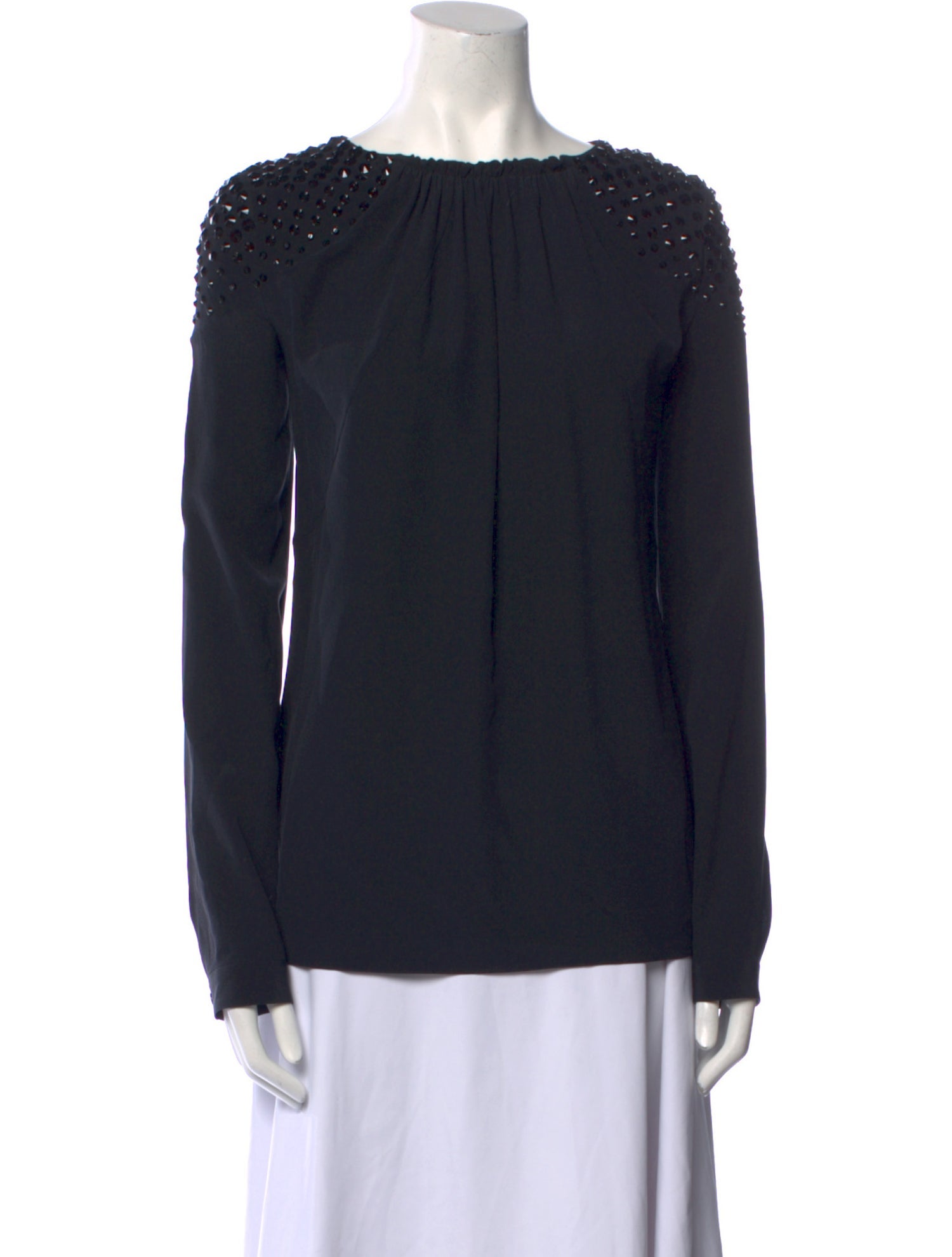 Viktor & Rolf Silk Bateau Neckline Blouse