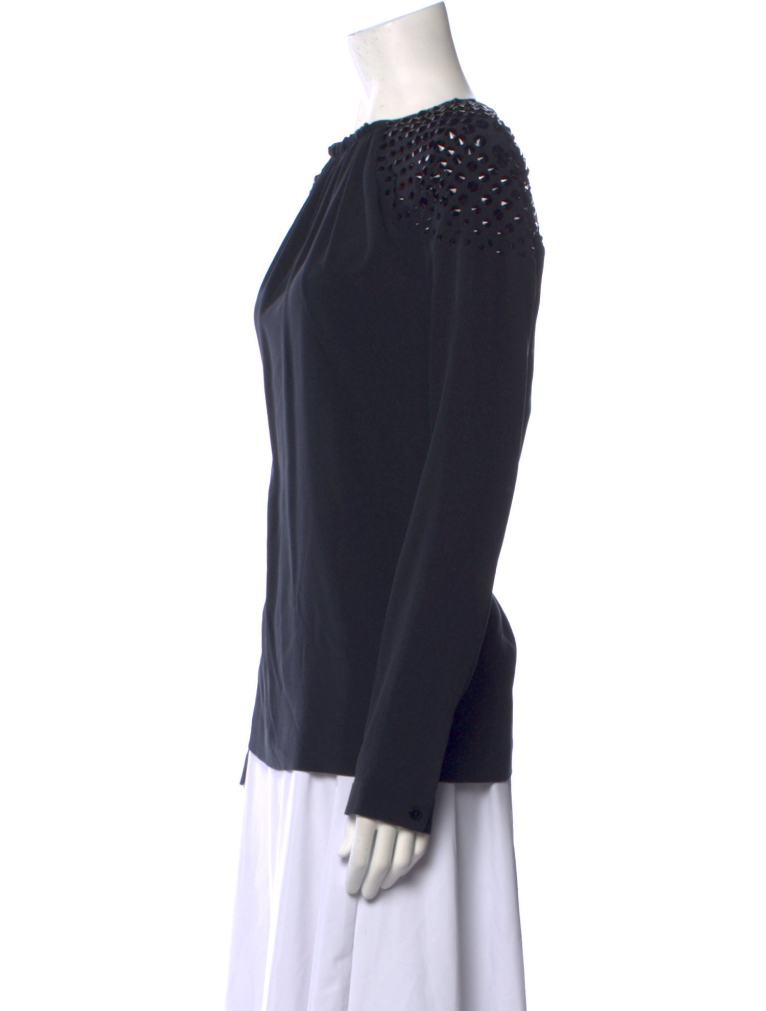 Viktor & Rolf Silk Bateau Neckline Blouse