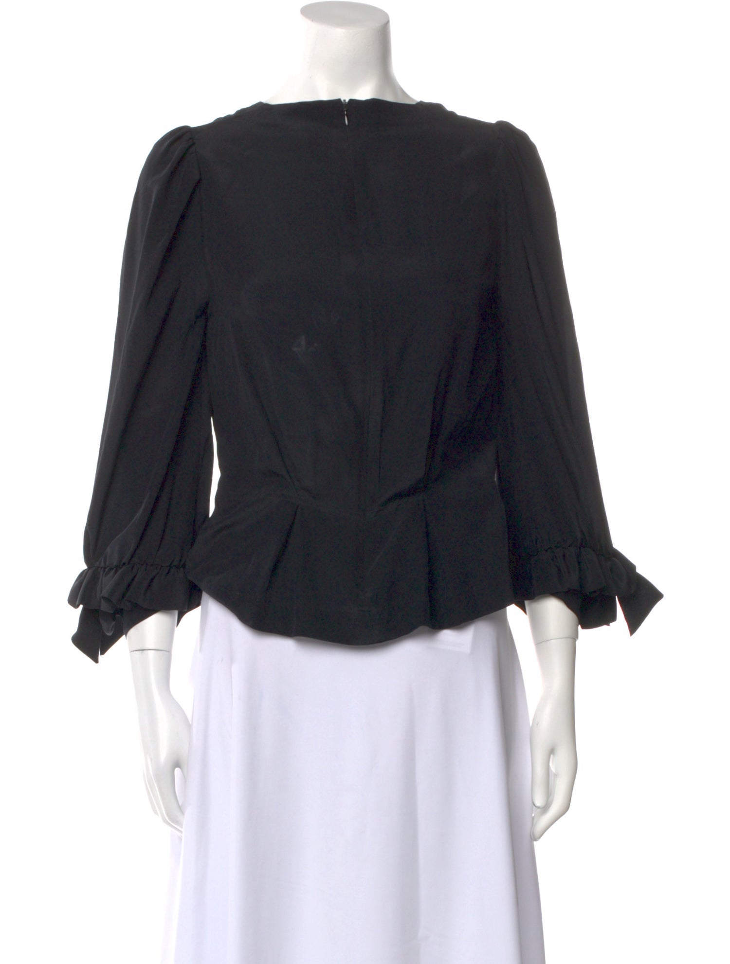 Viktor & Rolf Silk Bateau Neckline Blouse