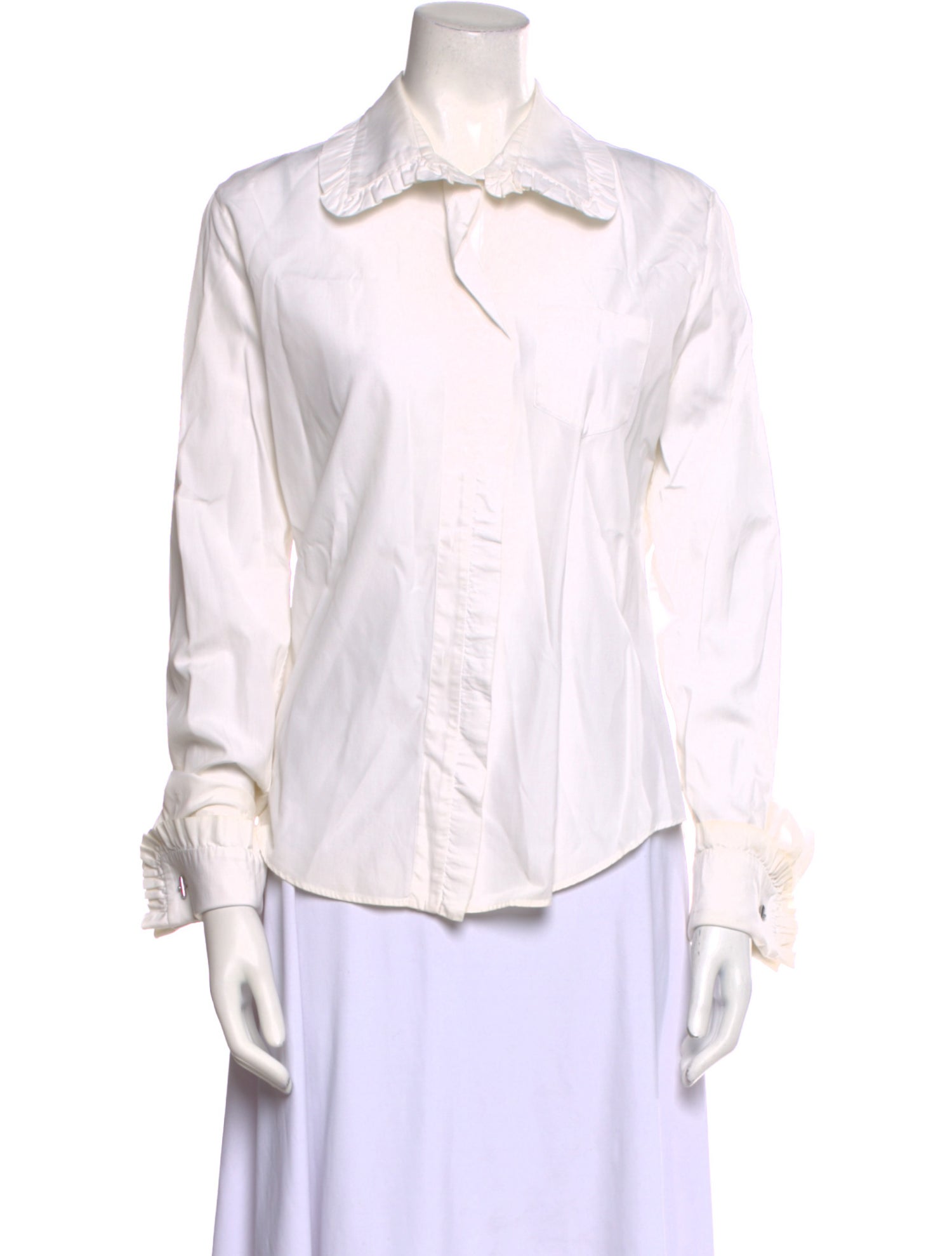 Viktor & Rolf Long Sleeve Button-Up Top
