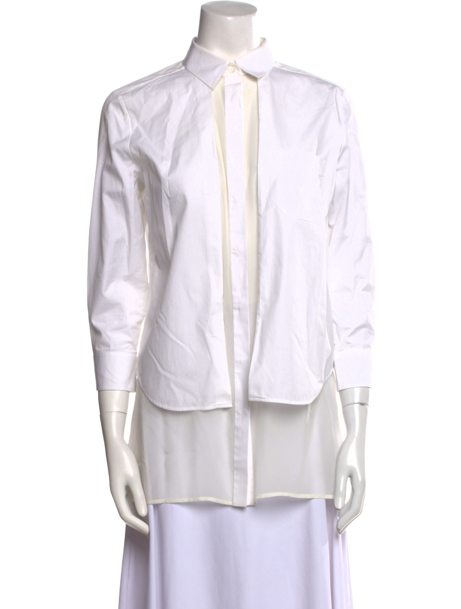 Viktor & Rolf Three-Quarter Sleeve Button-Up Top