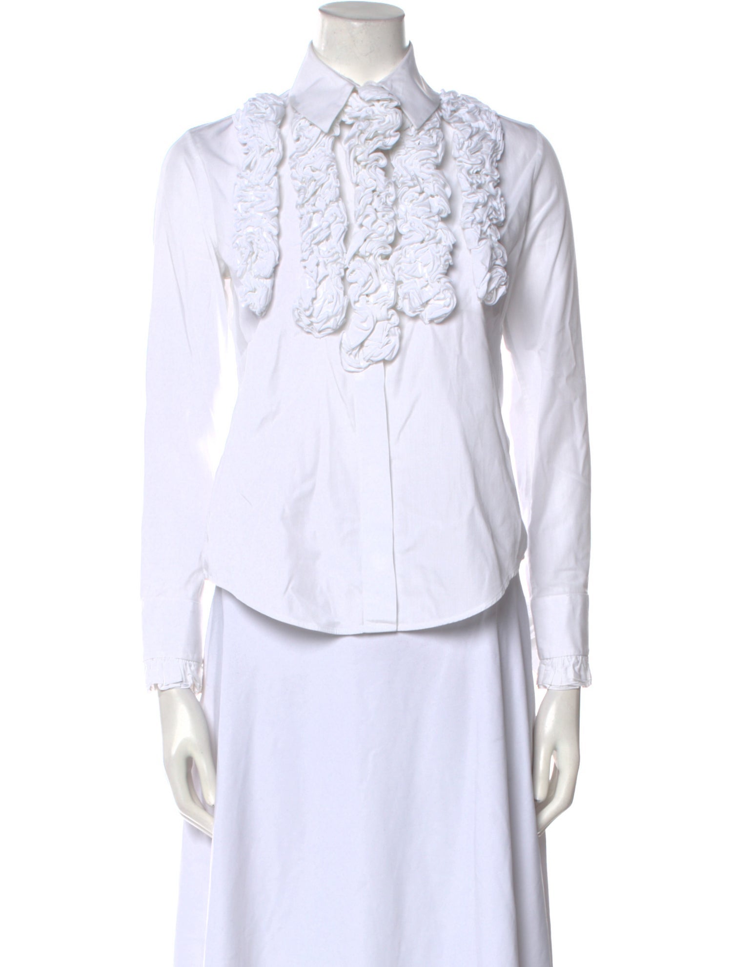 Viktor & Rolf Three-Quarter Sleeve Button-Up Top