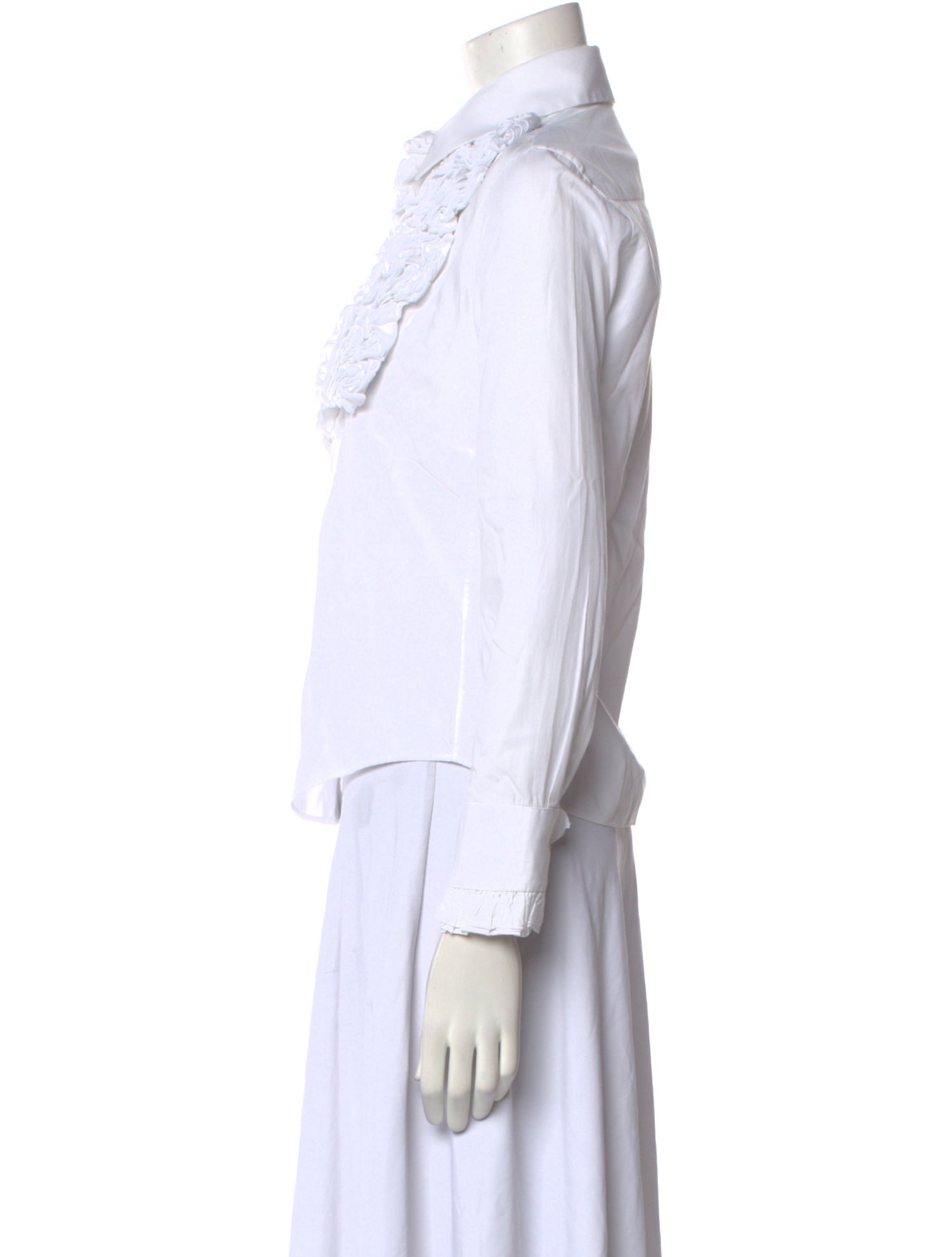 Viktor & Rolf Three-Quarter Sleeve Button-Up Top