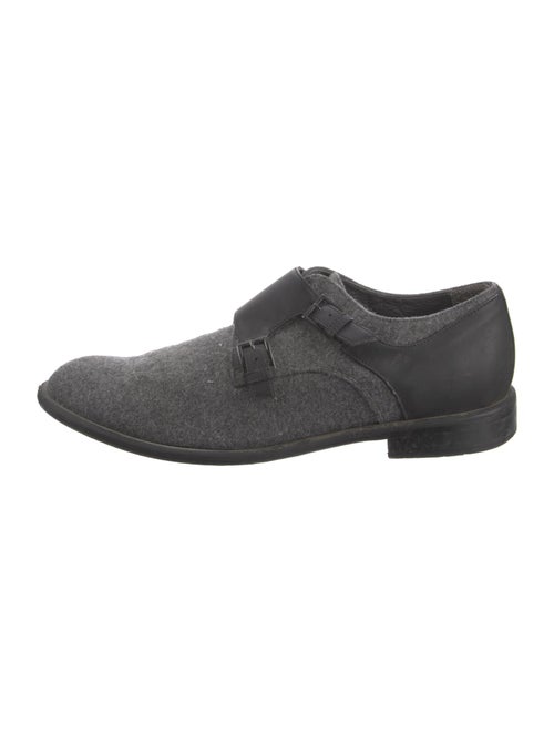 Viktor & Rolf Suede Leather Trim Embellishment Monk Straps