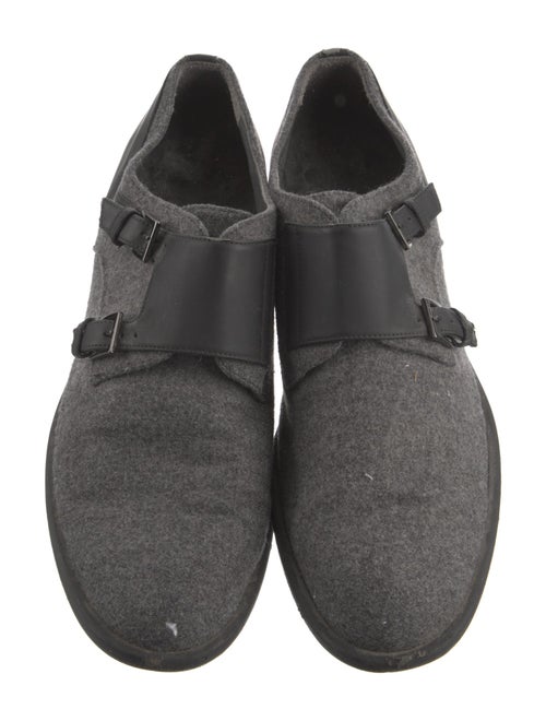 Viktor & Rolf Suede Leather Trim Embellishment Monk Straps