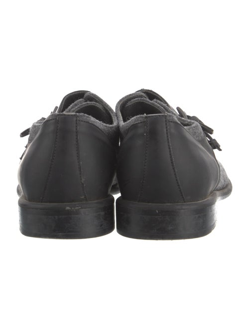 Viktor & Rolf Suede Leather Trim Embellishment Monk Straps