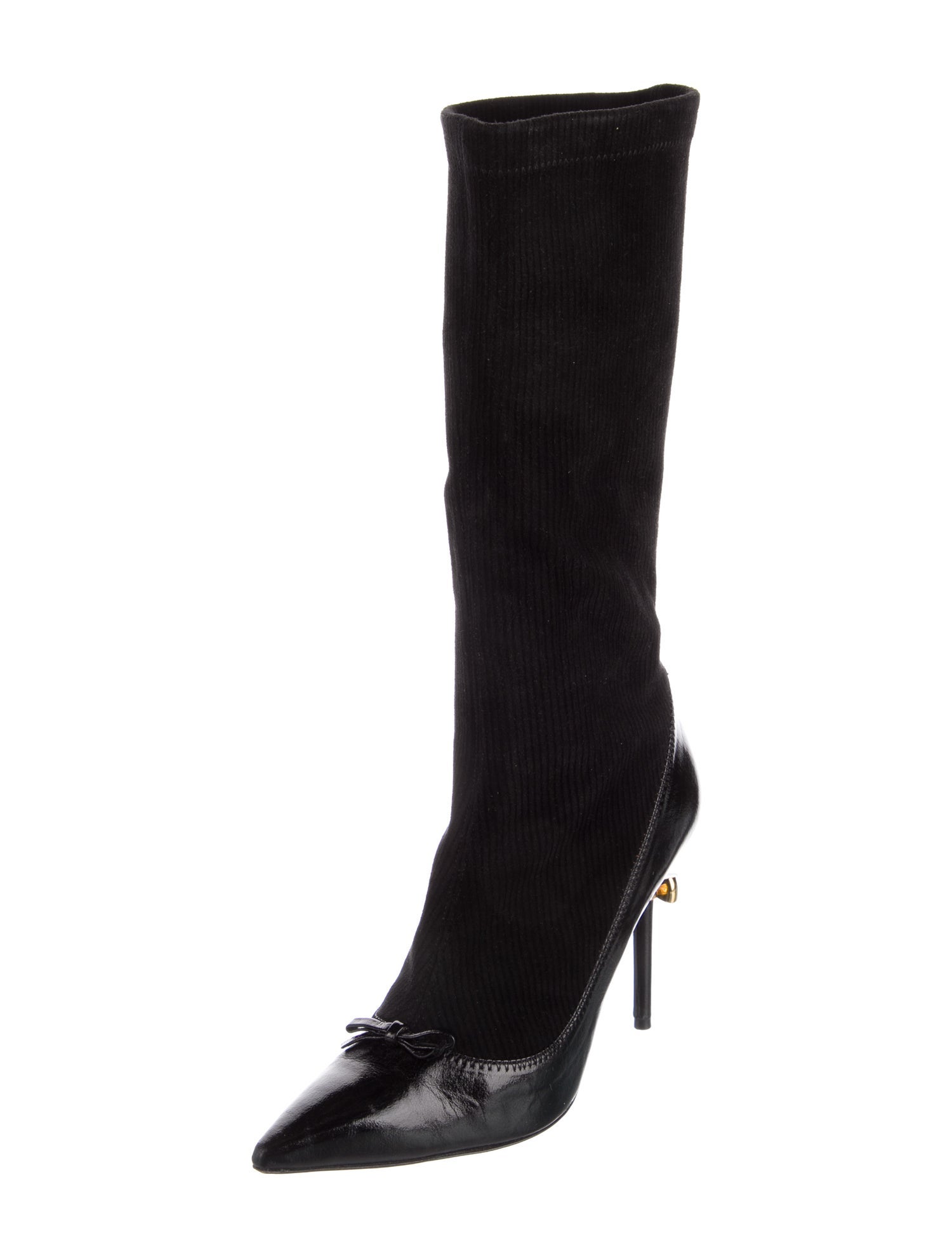 Viktor & Rolf Vintage Colorblock Pattern Sock Boots