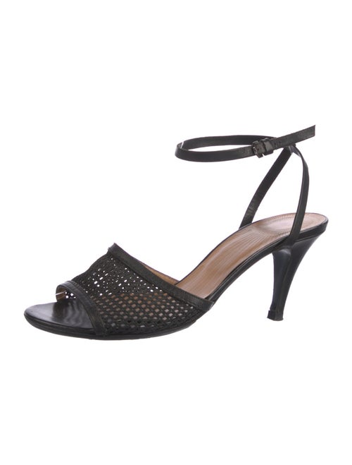 Viktor & Rolf Leather Mesh Accents Sandals