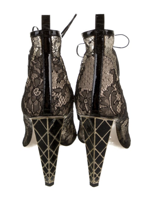 Viktor & Rolf Lace Lace Pattern Lace-Up Boots