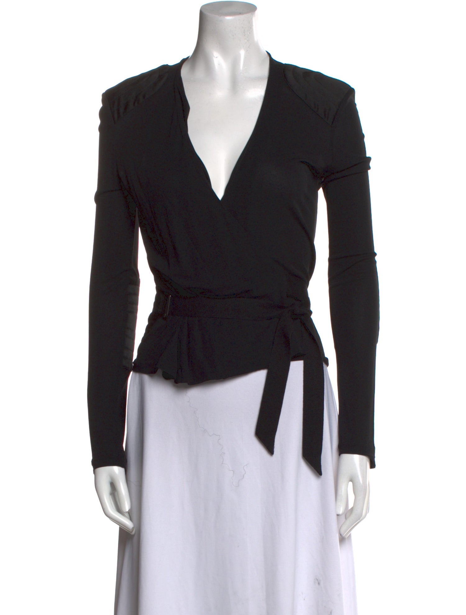 Viktor & Rolf V-Neck Long Sleeve Top