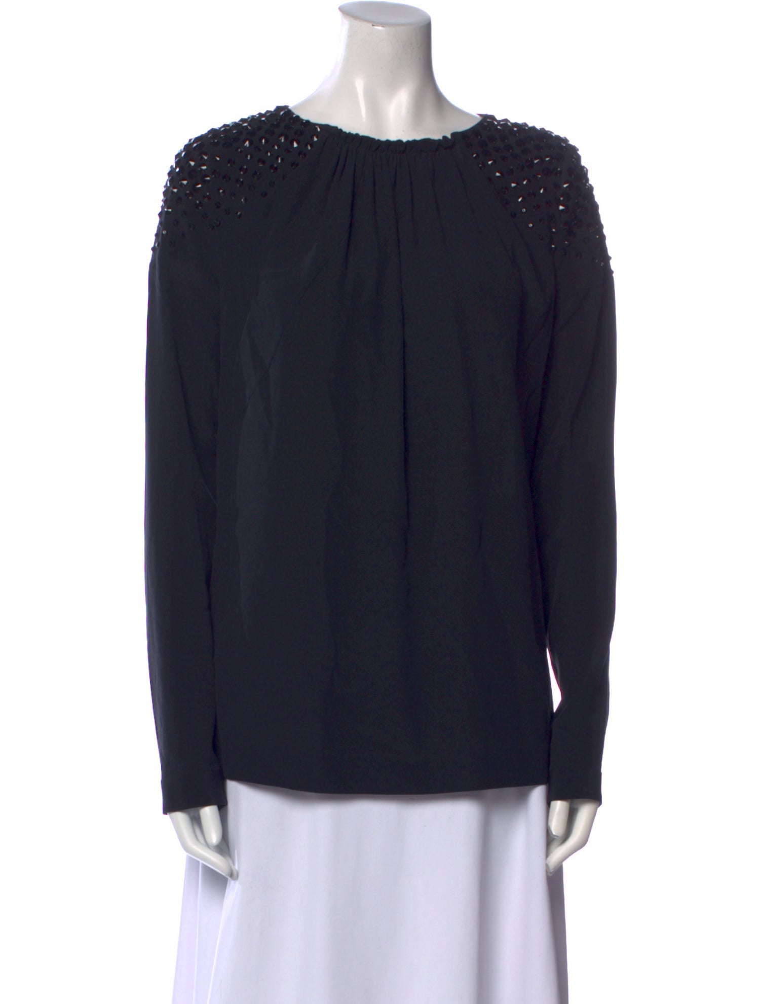 Viktor & Rolf Silk Scoop Neck Blouse