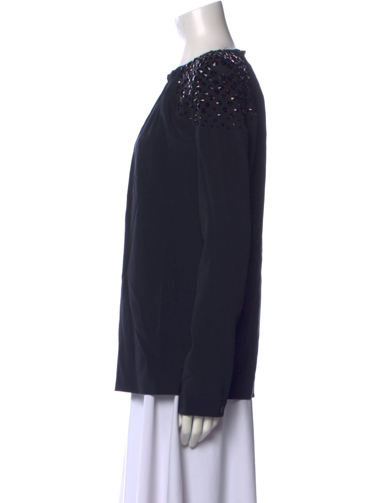 Viktor & Rolf Silk Scoop Neck Blouse