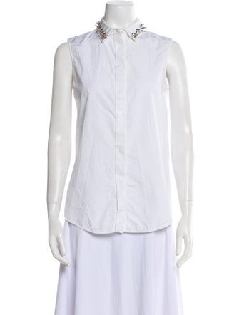 Viktor & Rolf Sleeveless Button-Up Top