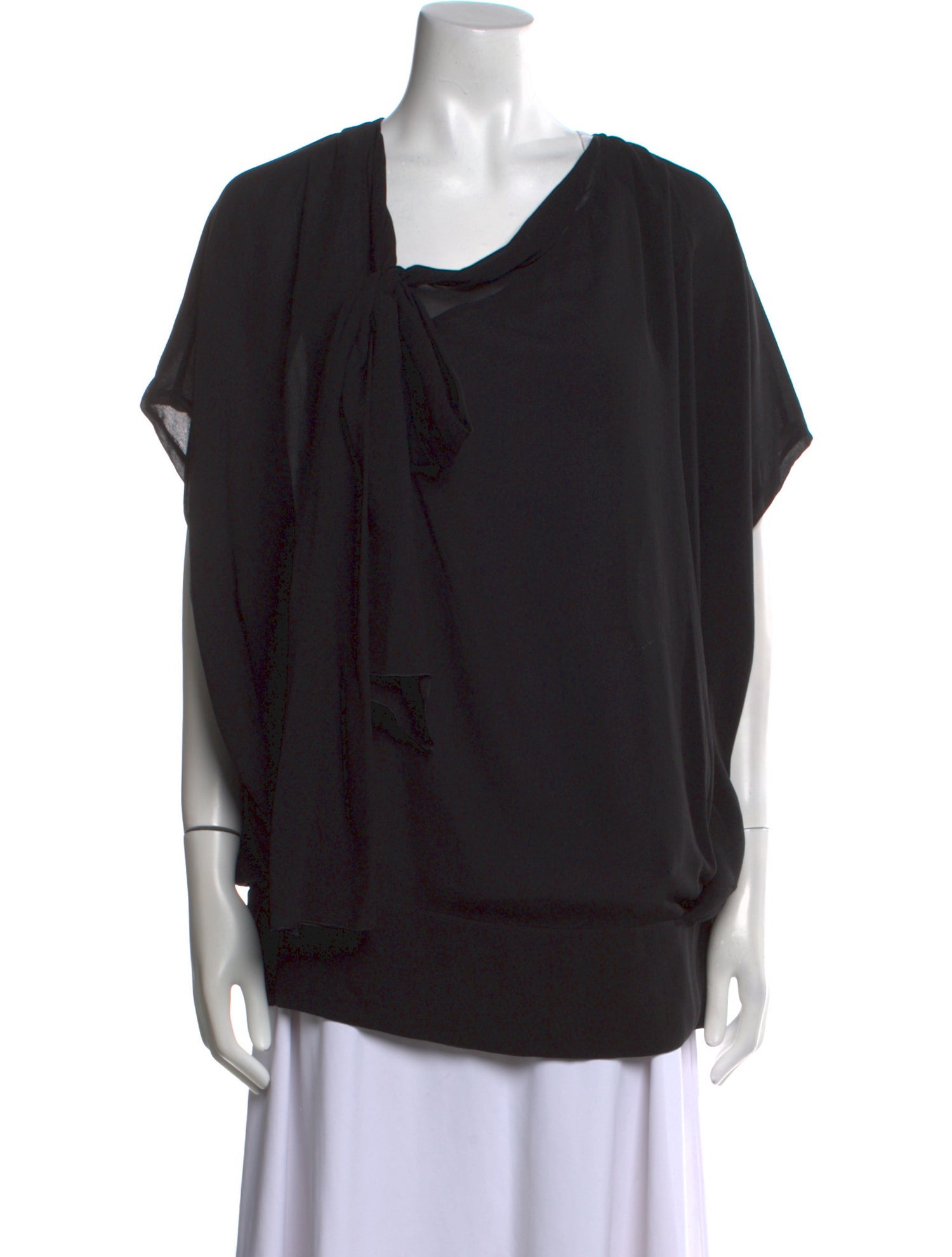 Viktor & Rolf Silk Cowl Neck Blouse