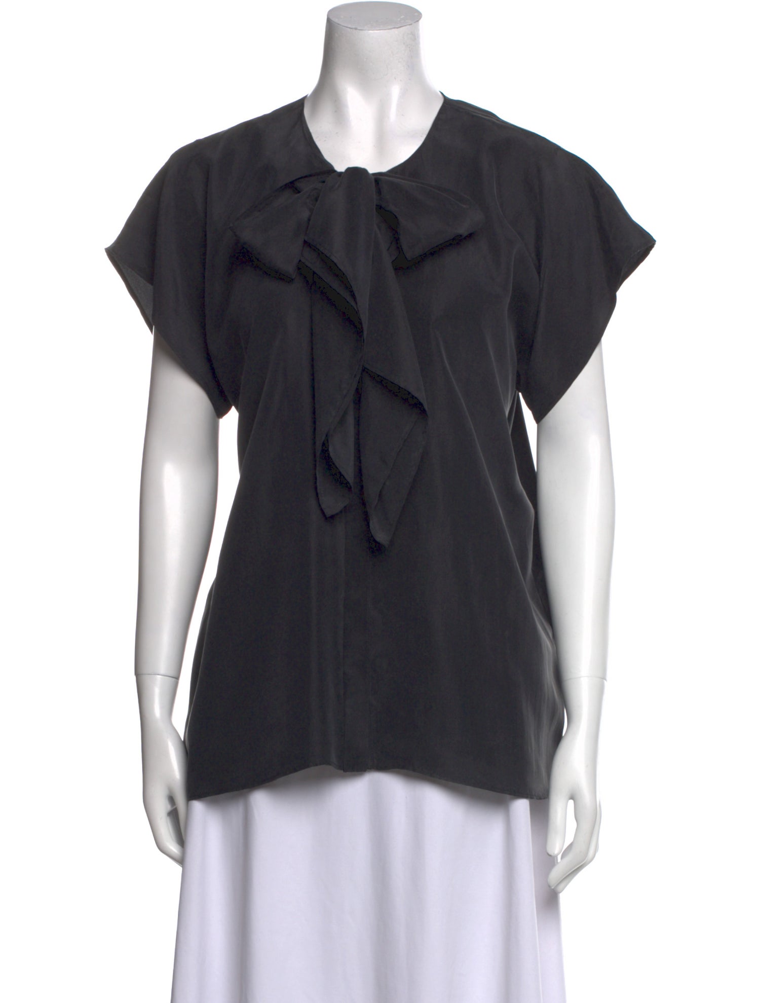 Viktor & Rolf Silk V-Neck Blouse
