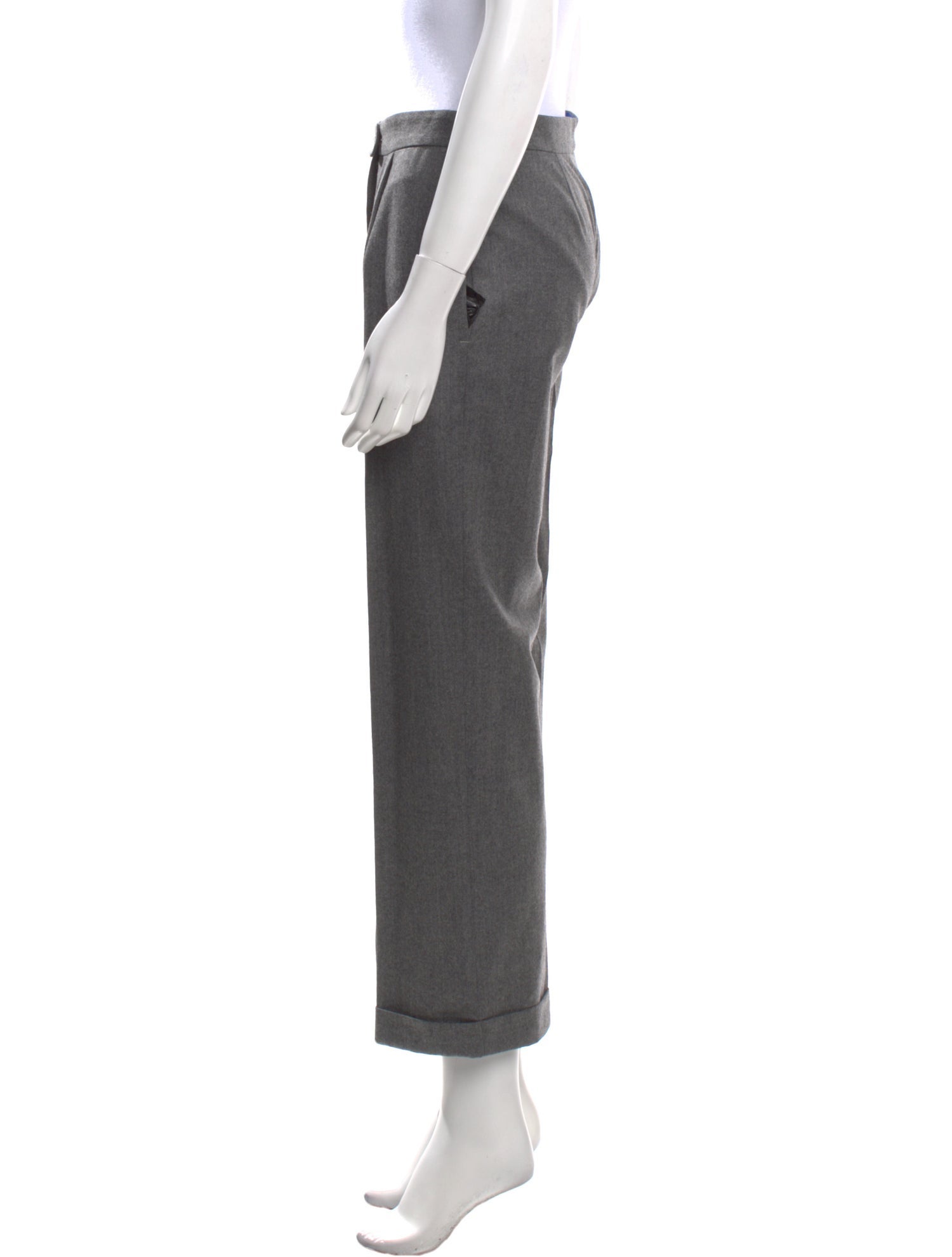 Viktor & Rolf Virgin Wool Wide Leg Pants