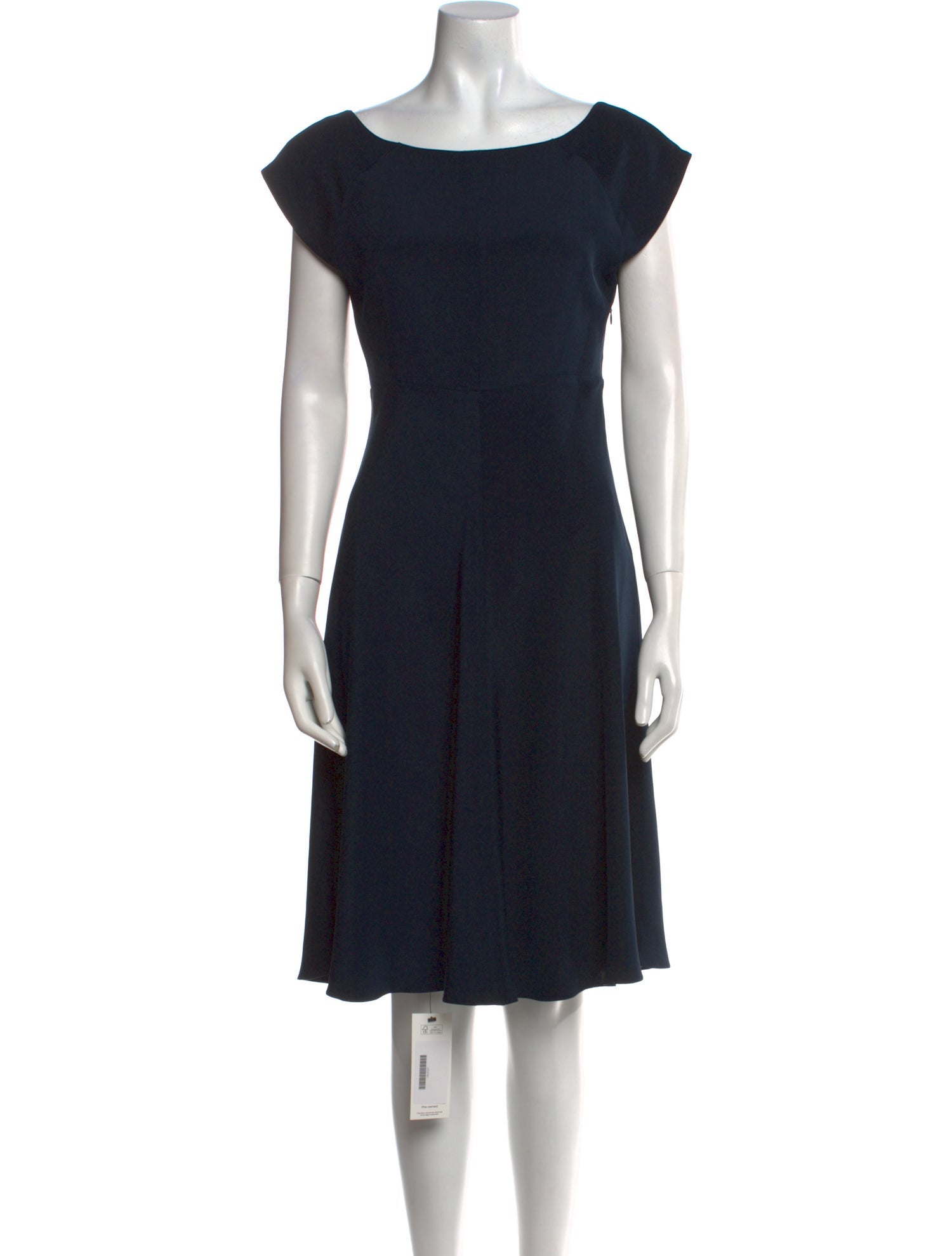 Viktor & Rolf Bateau Neckline Knee-Length Dress
