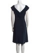 Viktor & Rolf Bateau Neckline Knee-Length Dress