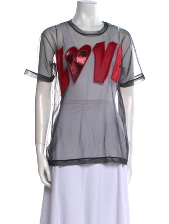 Viktor & Rolf Graphic Print Crew Neck T-Shirt