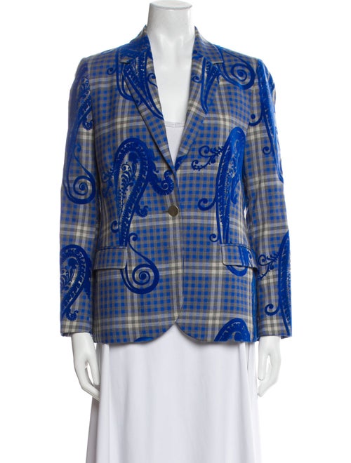 Viktor & Rolf Plaid Print Blazer