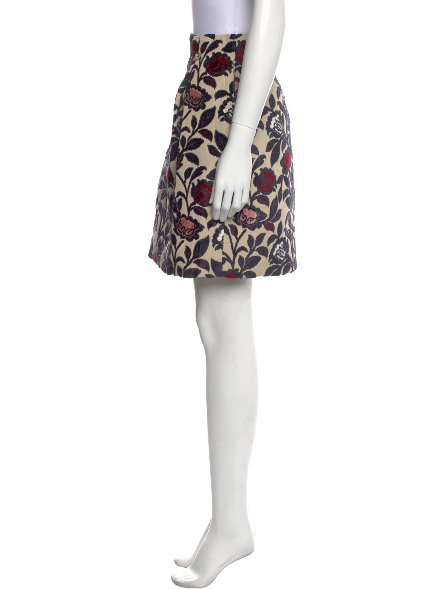 Viktor & Rolf Floral Print Knee-Length Skirt