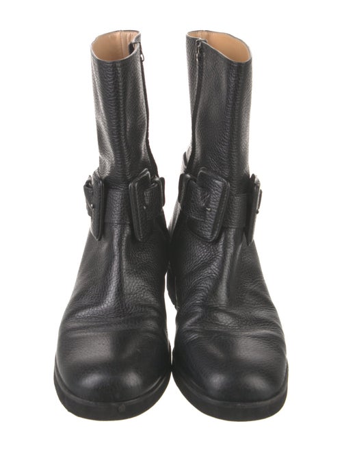 Viktor & Rolf Leather Moto Boots