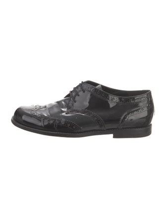 Viktor & Rolf Patent Leather Cutout Accent Oxfords