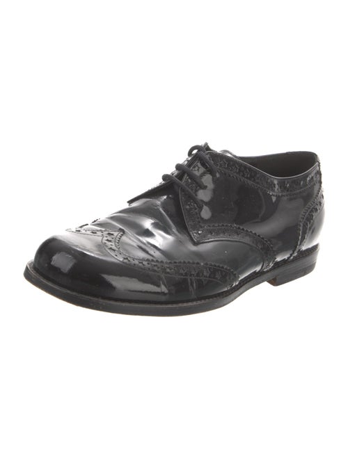 Viktor & Rolf Patent Leather Cutout Accent Oxfords