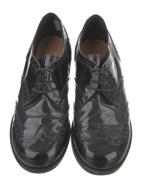 Viktor & Rolf Patent Leather Cutout Accent Oxfords