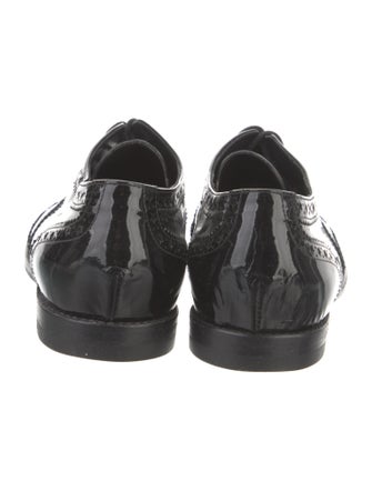 Viktor & Rolf Patent Leather Cutout Accent Oxfords