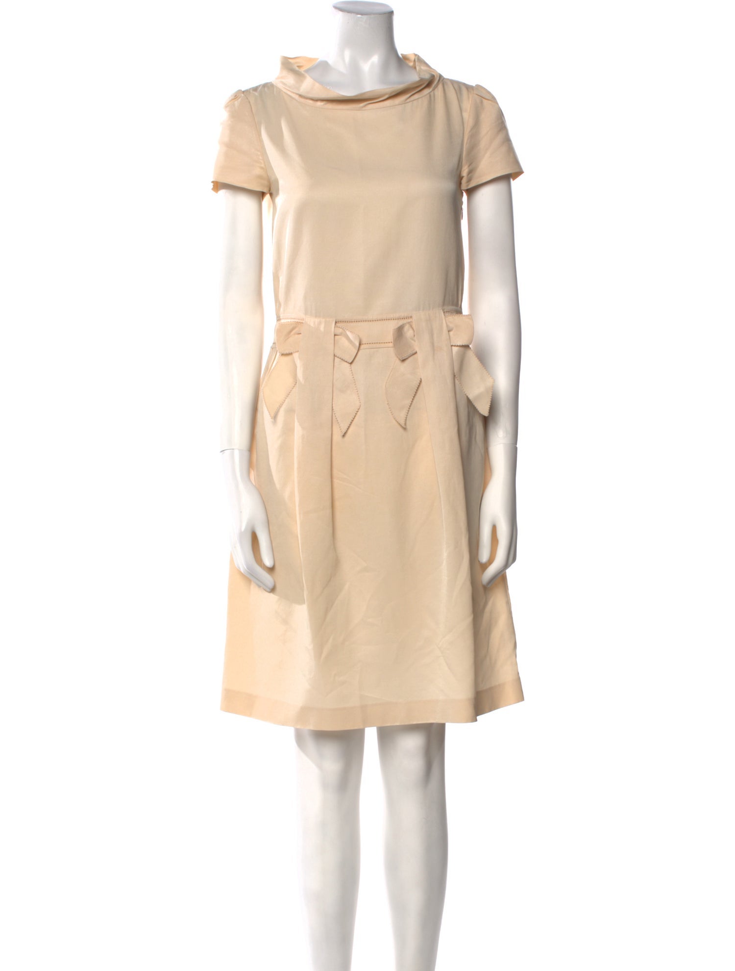 Viktor & Rolf Bateau Neckline Knee-Length Dress