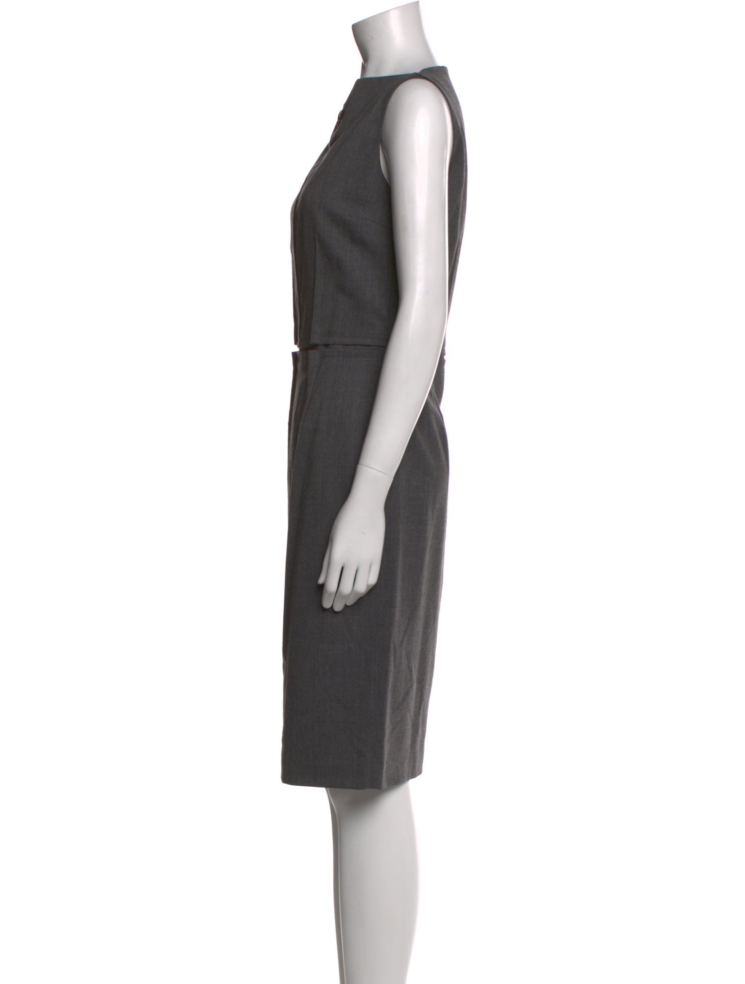 Viktor & Rolf Virgin Wool Midi Length Dress